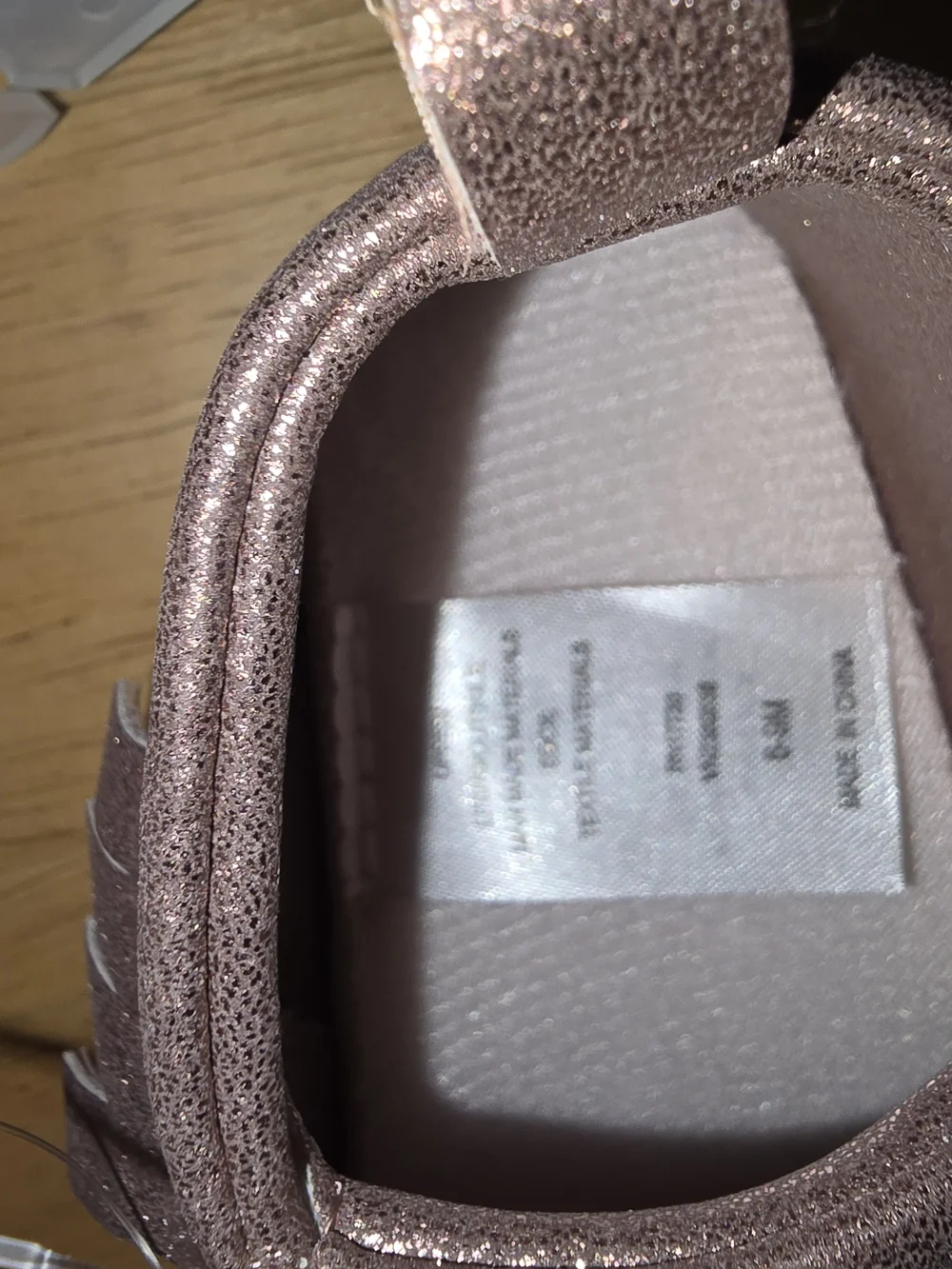 Cat & Jack Baby Moccasins 6-9M Rose Gold Metallic Fringe NWT